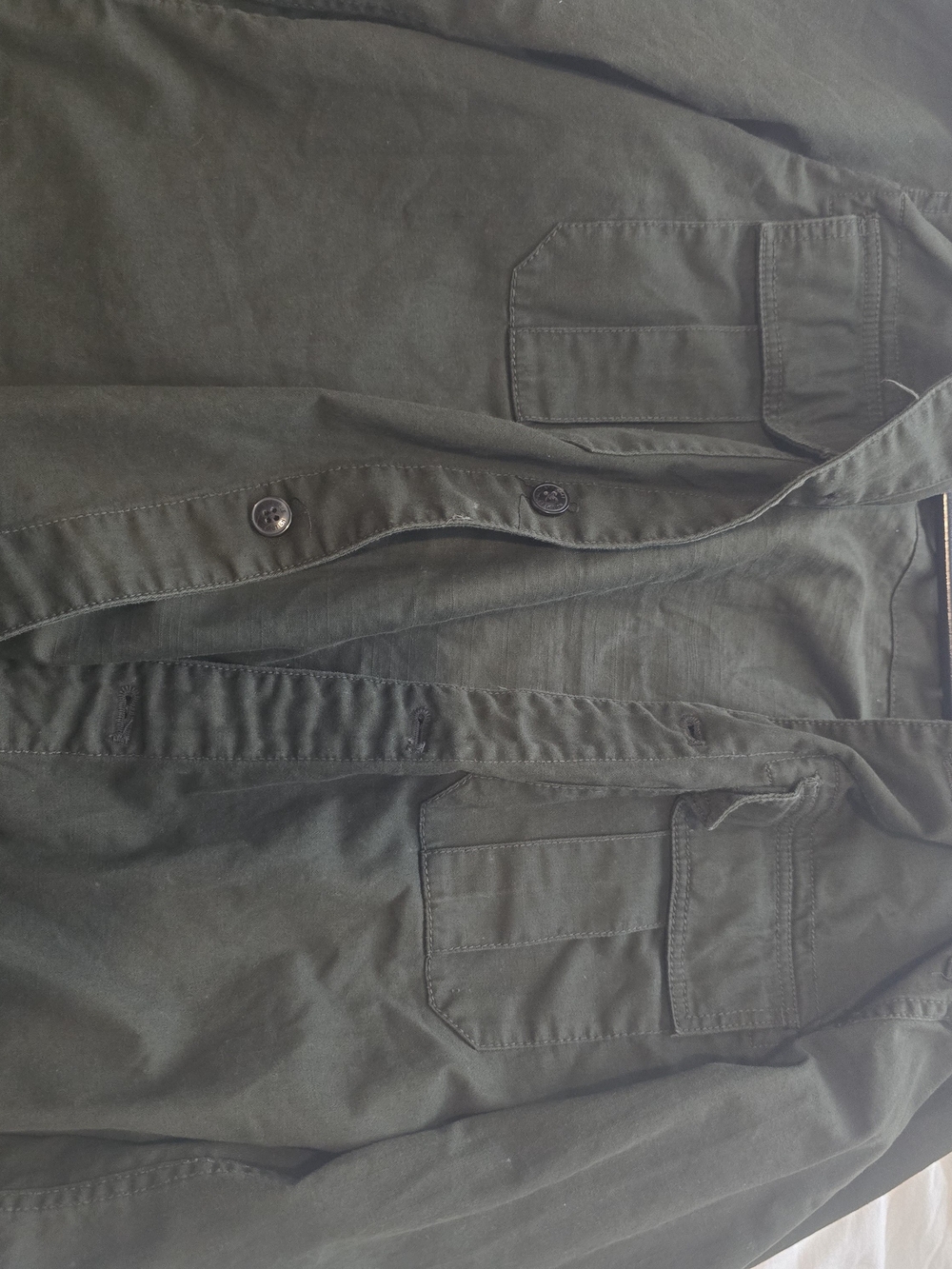 Kenneth Cole Reaction Olive Green Military Field Jacket